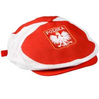 Czapka dla kibica KASZKIET biało czerwony NA MECZ