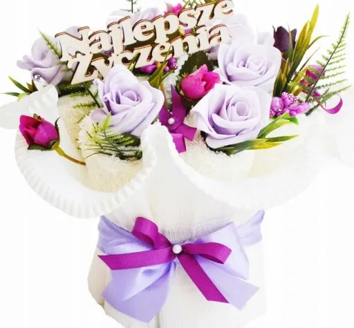 Super Prezent na urodziny imienin Oryginalny Praktyczny Bukiet z Ręczników zdjęcie 1