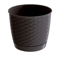 Doniczka okrągła RATOLLA DRLO300 z podstawką | Umbra, Kształt Okrągły, Wymiary 30x26.5 cm, Kolor Umbra, Prosperplast