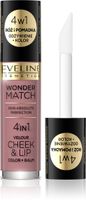 Eveline Wonder Match Róż i Pomadka w płynie 4w1 nr 02  4.5ml