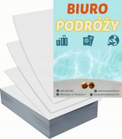 Ulotki A4 reklamowe firmowe 1000szt projekt w cenie BIURO PODRÓŻY