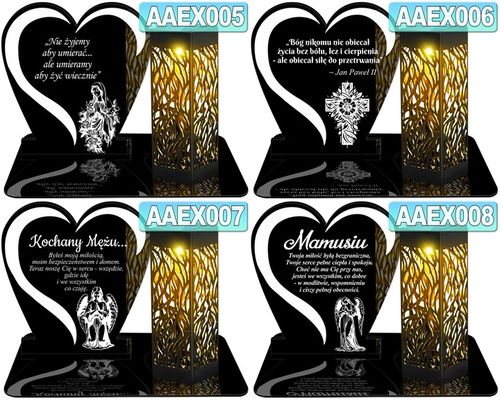 ZNICZ SOLARNY LED WIECZNY DLA MAMY NA CMENTARZ GRÓB lampka Napis Serce 3D na Arena.pl