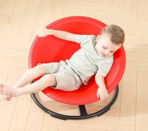 krzesło obrotowe Bączek - czerwony MAŁPISZON na Arena.pl