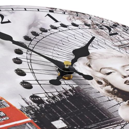 Zegar ścienny w stylu vintage Marilyn Monroe, 30 cm na Arena.pl