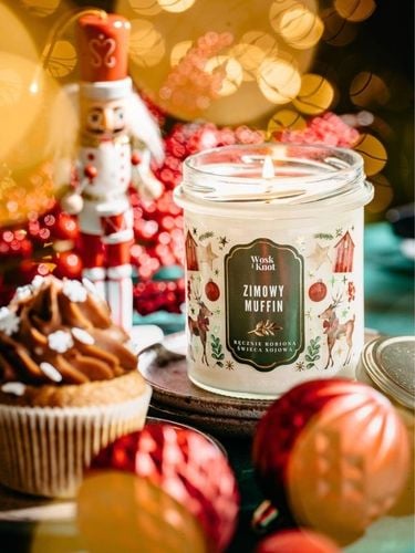 Woskiknot świeca sojowa Zimowy Muffin na Arena.pl