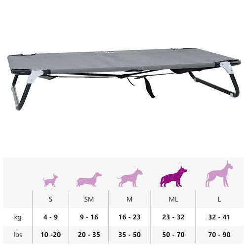 Legowisko dla psa Jasnoszary 90 x 55 x 18 cm na Arena.pl