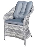 Elegancki fotel ogrodowy Moderno jasny technorattan