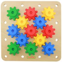 MASTERKIDZ Koła Zębate Zbuduj Własny Mechanizm Tablica Montessori