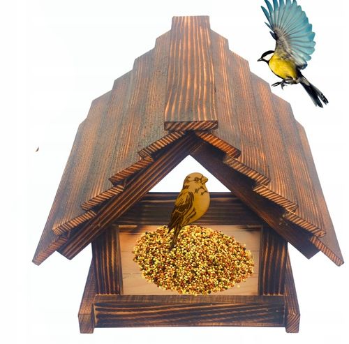 Karmnik Dla Ptaków Duży Na Prezent PREMIUM XXL Budka Ozdoba Ogrodu + na Arena.pl
