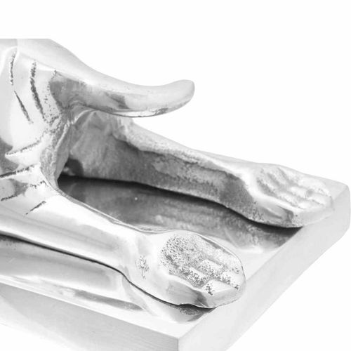 Podpórki do książek 2 pcs Srebrny 12 x 15 x 18 cm Aluminium na Arena.pl