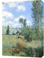 Obraz 50x70cm View of Vétheuil, Montet  Vintage do Salonu