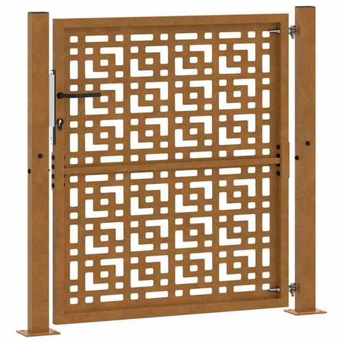 Brama ogrodowa 105x105 cm Stal nierdzewna Krzyż wzór na Arena.pl