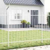 Ogrodzenie Ogrodowe 2 pcs Biały 170 x 190 cm