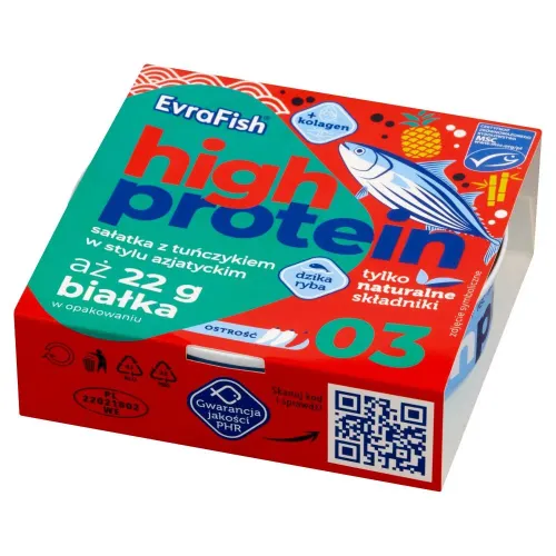 EVRA SAŁATKA PROTEIN TUŃCZYK W STYLU AZJATYCKIM 160G na Arena.pl