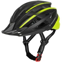 kask rowerowy mtb wozinsky z odpinanym daszkiem i tylną lampką usb