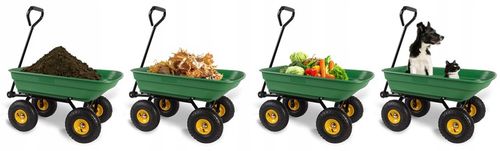 Wózek ogrodowy transportowy taczka wywrotka przyczepka 3w1 200kg na Arena.pl