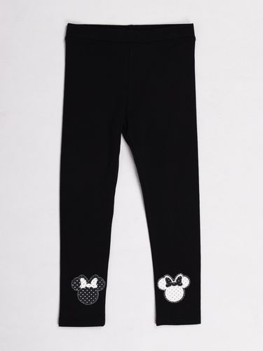 Legginsy dziewczęce getry długie z aplikacją 3D myszka 110-116 YOCLUB na Arena.pl