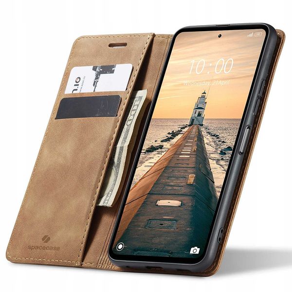 Spacecase Wallet Redmi Note 11 Pro 5G Light Brown zdjęcie 1