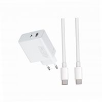 Szybka ładowarka 45W z długim kablem 2m 2 wejścia do ZTE Axon 30 Ultra