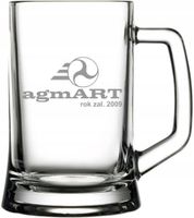 Grawerowany Kufel Szklany z Logo Upominek Reklamowy 50 sztuk