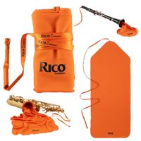 Wycior Antybakteryjny Saksofon Klarnet Rico by D’Addario Large Pomarańcz