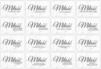 HYMN O MIŁOŚCI tabliczki zestaw 16 szt drewno 20x30cm weselne