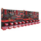 Tablica warsztatowa narzędziowa 230 x 78 cm + 30 kuwet