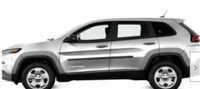 Jeep Cherokee - Listwy CZARNE Boczne Drzwi