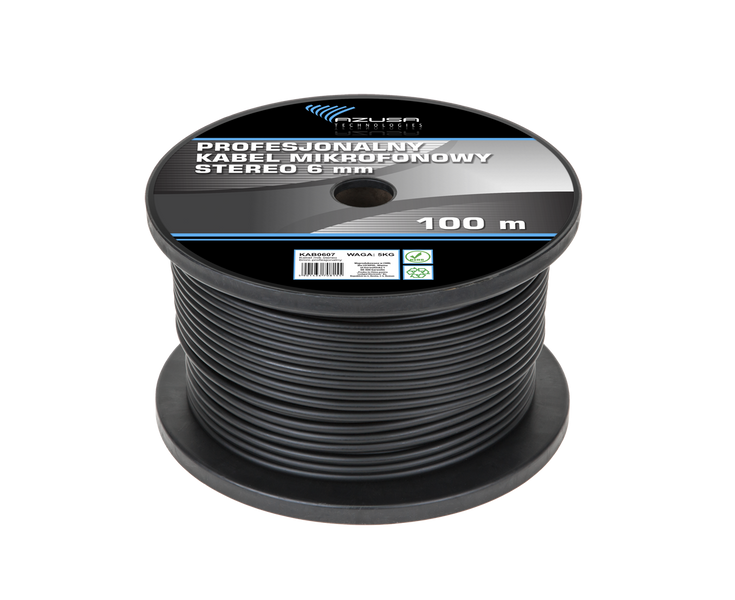 KAB0607 Kabel mikrofonowy stereo 6mm profesjonalny zdjęcie 1