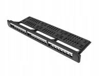 Patch panel pusty Lanberg PPKS-1124-B 24 port 1U 19"