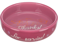 TRIXIE Thanks For Service! Miska ceramiczna kota na karmę wodę niska 300ml