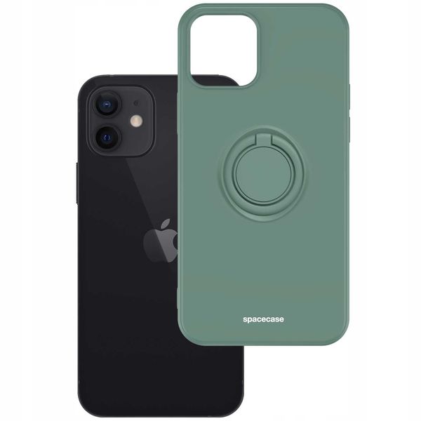 Spacecase Silicone Ring Iphone 12 Mini Dark Green zdjęcie 2