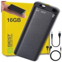 Dyktafon Pluskwa Mini Podsłuch Szpiegowski Detekcja Dyskretny