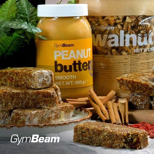 MASŁO ORZECHOWE 100% PEANUT BUTTER BEZ CUKRU SOLI GŁADKIE GymBeam 900g na Arena.pl