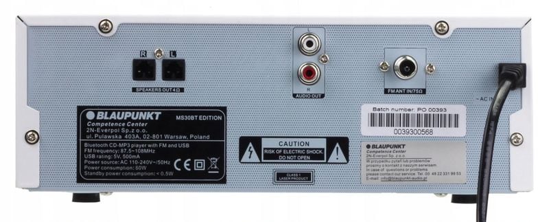 Mini wieża Bluetooth Blaupunkt MS30BT Edition zdjęcie 4