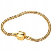 Bransoletka Modułowa Baza Charms 21 cm Pozłacana Stal Bransoletki Trusky