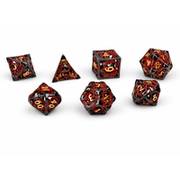 Wulkaniczna Czerwień Czerń Ażurowy | 3 cm | Metal | Kości | Scaled Dragon