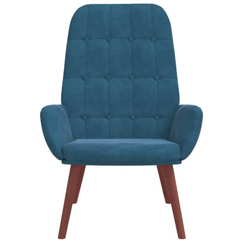 Fotel, niebieski, obity aksamitem na Arena.pl