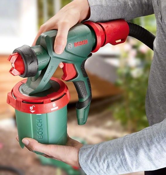 Pistolet malarski natryskowy Bosch 650W SYSTEM DO MALOWANIA do ścian drewna zdjęcie 2