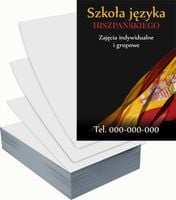 Ulotki A4 reklamowe firmowe 100szt projekt w cenie SZKOŁA JĘZYKOWA