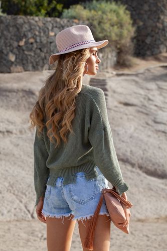 Sweter I294 Beżowy UNI na Arena.pl