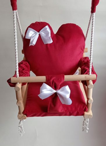 HUŚTAWKA 3w1 DLA DZIECI KRÓLIK dom ogród CZERWONY na Arena.pl