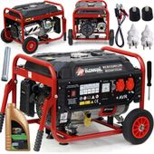 PROFESJONALNY AGREGAT PRĄDOTWÓRCZY 5,2kW KOŁA AVR+ MIEDZIANY STOJAN