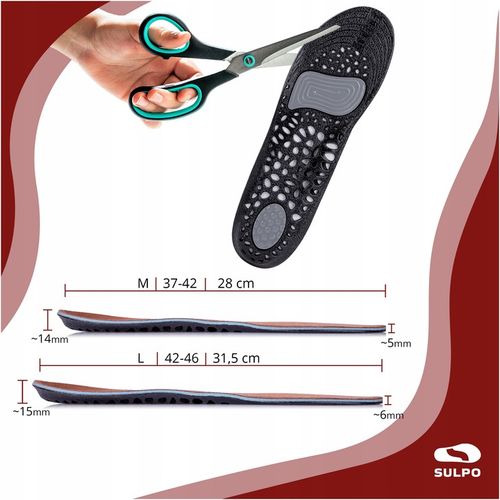 Żelowe wkładki amortyzujące przeciwpotne miękkie na Arena.pl