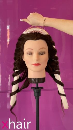 Wałek do kręcenia włosów Opaska do loków Lokówka na noc SATYNOWY PAPILOTY na Arena.pl