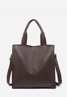 Pojemna Shopperka Torebka Damska Brązowa Format A4 LUIGISANTO