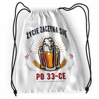 Plecak Urodziny 33 33Cie Sportowy Szkolny Worek Z Nadrukiem Ze Zdjęciem