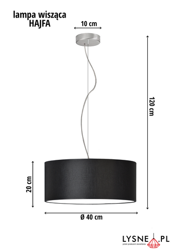 Lampa wisząca HAJFA fi- 40cm na Arena.pl