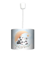 Lampa wisząca mała - Cute Panda (niebieska)