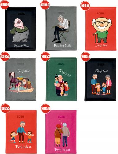 PERSONALIZOWANY PLANER kalendarz A4 2026 TYGODNIOWY babcia i dziadek na Arena.pl
